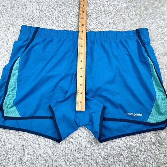 Patagonia Strider Running Shorts Blue Lined Blue - Picture 7 of 8